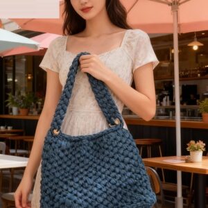 22 . model fi fashion el örgüsü çantaları