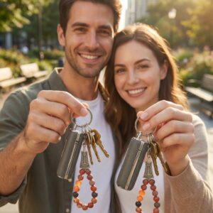 (ZT6)   Shu Doğal Taş Anahtarlık